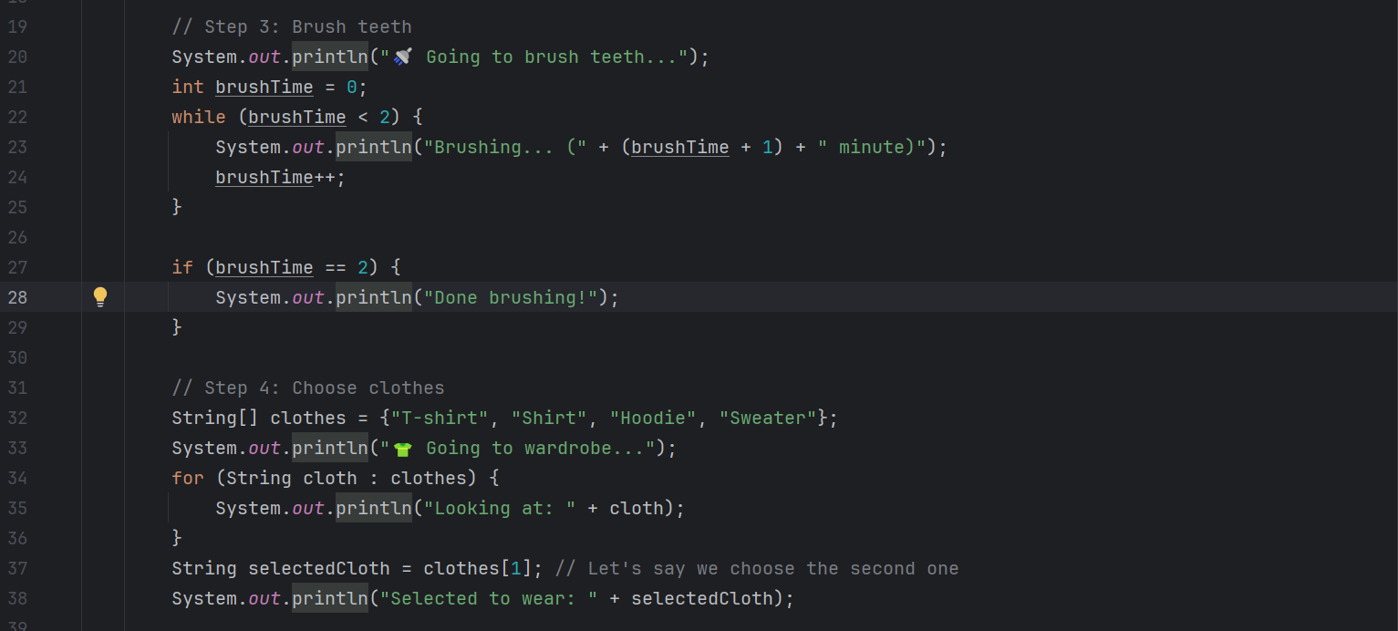 additioonal code